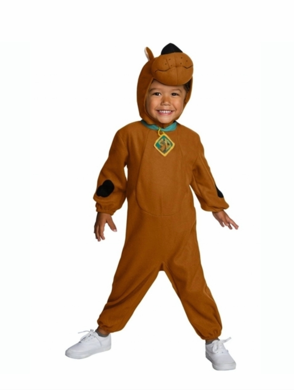 New Scooby-Doo Toddler Halloween Costume Jumpsuit with tail & tag Headpiece